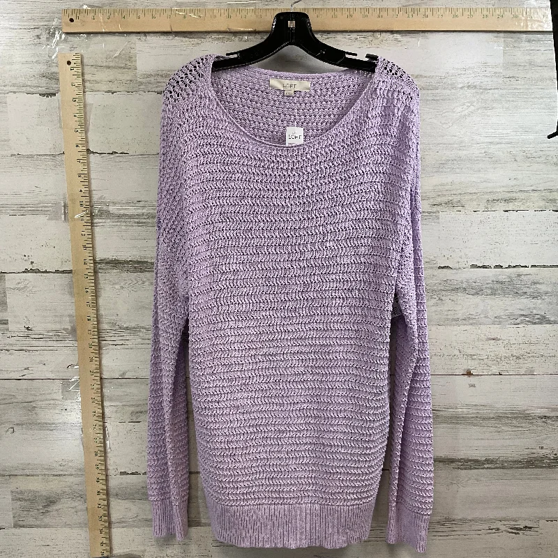 Sweater By Loft In Lavender, Size: 9