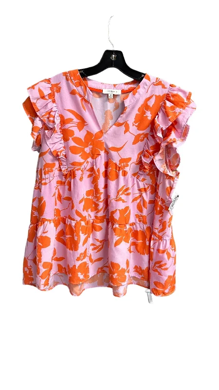 Top Sleeveless By Umgee In Floral Print, Size: Xl