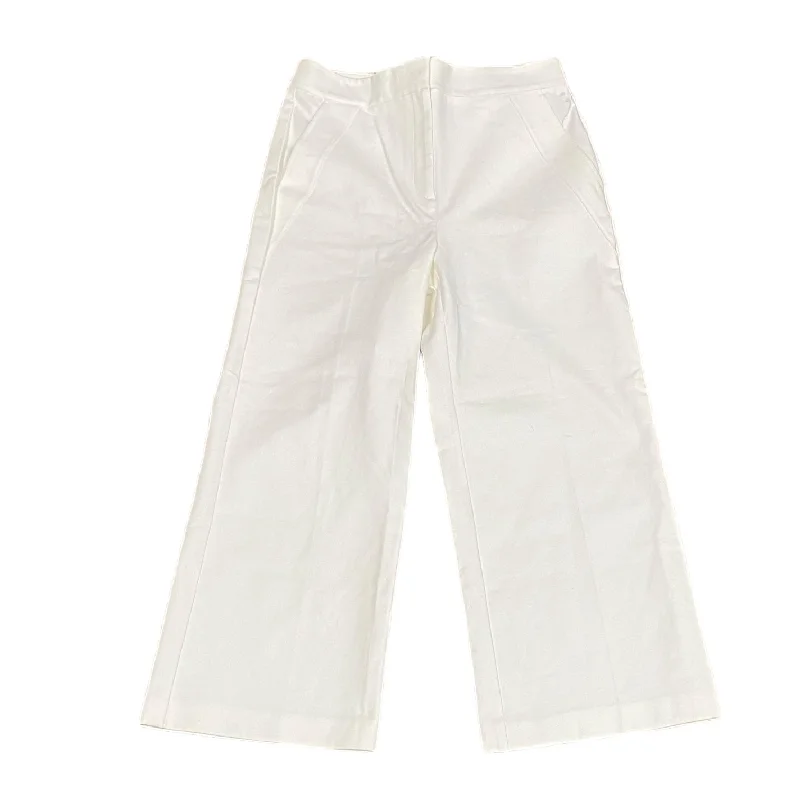 White Pants Wide Leg Ann Taylor, Size 2