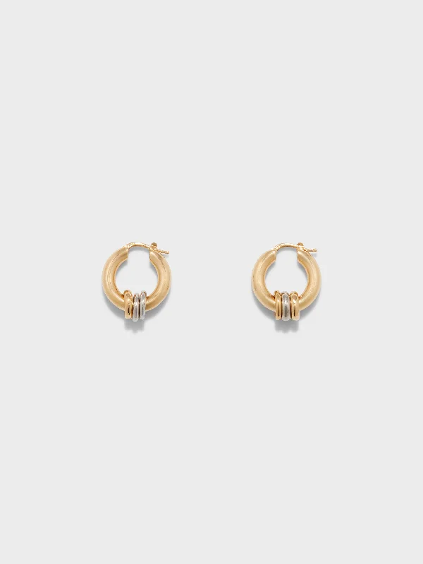 Lenny 18kt Gold-Plated Hoop Earrings