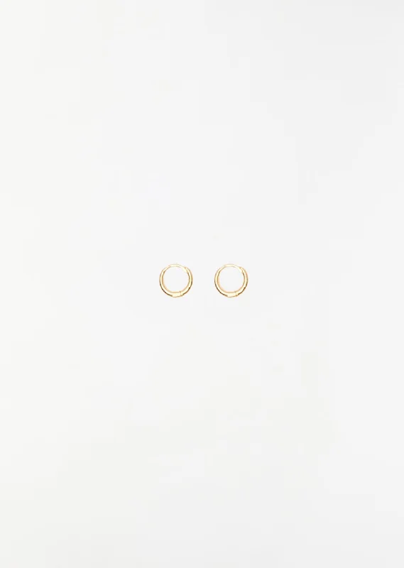 Gold Small Nouveau Hoops